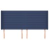 Tête de lit avec oreilles Bleu 183x16x118/128 cm Tissu 