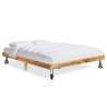 Cadre de lit sans matelas bois de manguier massif 200x200 cm 