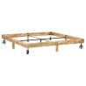Cadre de lit sans matelas bois de manguier massif 200x200 cm 