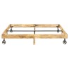 Cadre de lit sans matelas bois de manguier massif 200x200 cm 