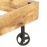 Cadre de lit sans matelas bois de manguier massif 200x200 cm 