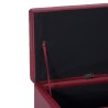 Banc avec compartiment de rangement 116 cm Bordeaux Similicuir 