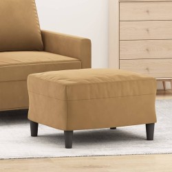 Repose-pied Marron 60x50x41 cm Velours 