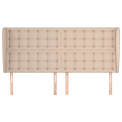 Tête de lit avec oreilles Cappuccino 163x23x118/128 cm 