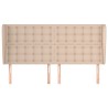 Tête de lit avec oreilles Cappuccino 163x23x118/128 cm 