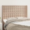 Tête de lit avec oreilles Cappuccino 147x16x118/128 cm 