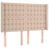 Tête de lit avec oreilles Cappuccino 147x16x118/128 cm 