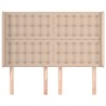 Tête de lit avec oreilles Cappuccino 147x16x118/128 cm 