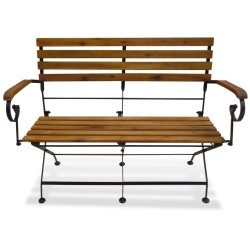 Banc pliable de jardin 112 cm Bois d'acacia solide 