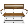 Banc pliable de jardin 112 cm Bois d'acacia solide 