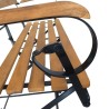 Banc pliable de jardin 112 cm Bois d'acacia solide 