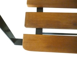 Banc pliable de jardin 112 cm Bois d'acacia solide 