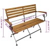 Banc pliable de jardin 112 cm Bois d'acacia solide 