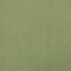 Tabouret de rangement rond Vert moutarde Velours 