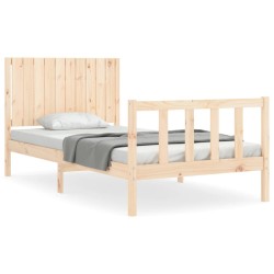 Cadre de lit sans matelas 100x200 cm bois massif de pin 