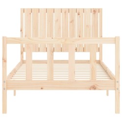 Cadre de lit sans matelas 100x200 cm bois massif de pin 