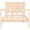 Cadre de lit sans matelas 100x200 cm bois massif de pin 