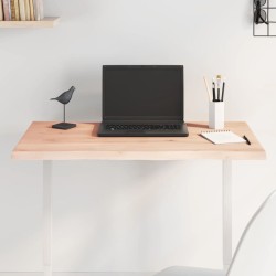 Dessus de table bois chêne massif non traité bordure assortie 