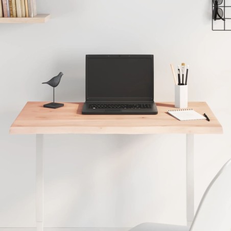 Dessus de table bois chêne massif non traité bordure assortie 