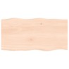 Dessus de table bois chêne massif non traité bordure assortie 