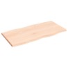 Dessus de table bois chêne massif non traité bordure assortie 