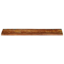 Dessus de table 120x20x2,5cm rectangulaire bois massif récupéré 