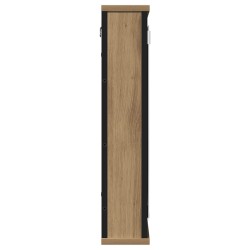 Armoire à miroir de salle de bain chêne artisanal 42x12x60 cm 
