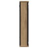 Armoire à miroir de salle de bain chêne artisanal 42x12x60 cm 