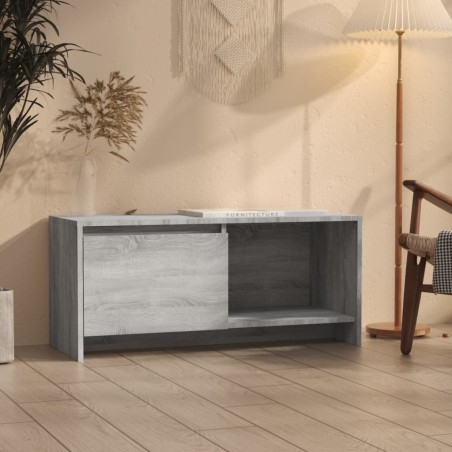 Meuble TV sonoma gris 90x35x40 cm bois d'ingénierie 