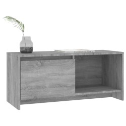 Meuble TV sonoma gris 90x35x40 cm bois d'ingénierie 