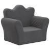 Canapé pour enfants anthracite peluche douce 