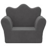 Canapé pour enfants anthracite peluche douce 