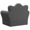 Canapé pour enfants anthracite peluche douce 