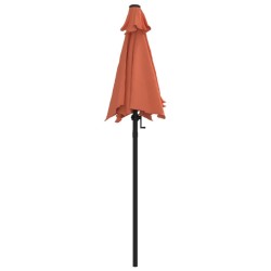 Parasol Terre cuite 200x224 cm Aluminium 