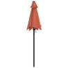 Parasol Terre cuite 200x224 cm Aluminium 