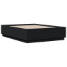 Cadre de lit sans matelas noir 135x190 cm 