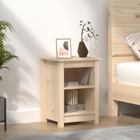 Table de chevet 40x35x55 cm Bois de pin solide 
