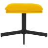 Repose-pied Jaune moutarde 60x60x36 cm Velours 