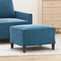 Repose-pied Bleu 60x50x41 cm Velours 