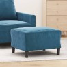 Repose-pied Bleu 60x50x41 cm Velours 