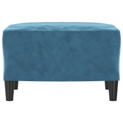 Repose-pied Bleu 60x50x41 cm Velours 