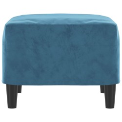 Repose-pied Bleu 60x50x41 cm Velours 