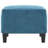 Repose-pied Bleu 60x50x41 cm Velours 