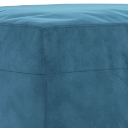 Repose-pied Bleu 60x50x41 cm Velours 