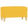 Banc Jaune clair 70x35x41 cm Tissu 