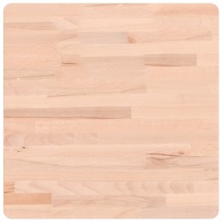 Dessus de table 50x50x2,5 cm carré bois massif de hêtre 