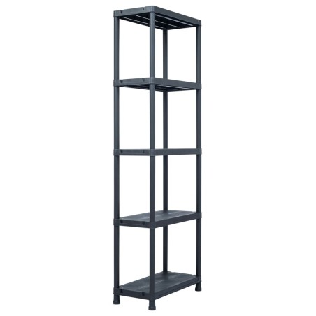 Étagère de rangement Noir 125 kg 60x30x180 cm Plastique 