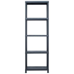 Étagère de rangement Noir 125 kg 60x30x180 cm Plastique 