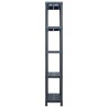 Étagère de rangement Noir 125 kg 60x30x180 cm Plastique 