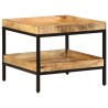 Table d'appoint 55x55x45 cm Bois massif Manguier brut 